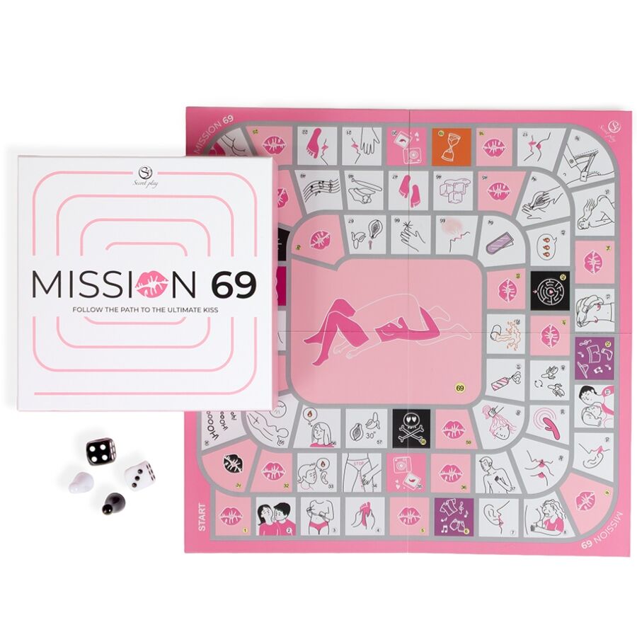 SECRET PLAY - GIOCO DA TAVOLO PER COPPIE "MISSION 69" - SECRETPLAY 100% GAMES | Lingerie Harness Boutique