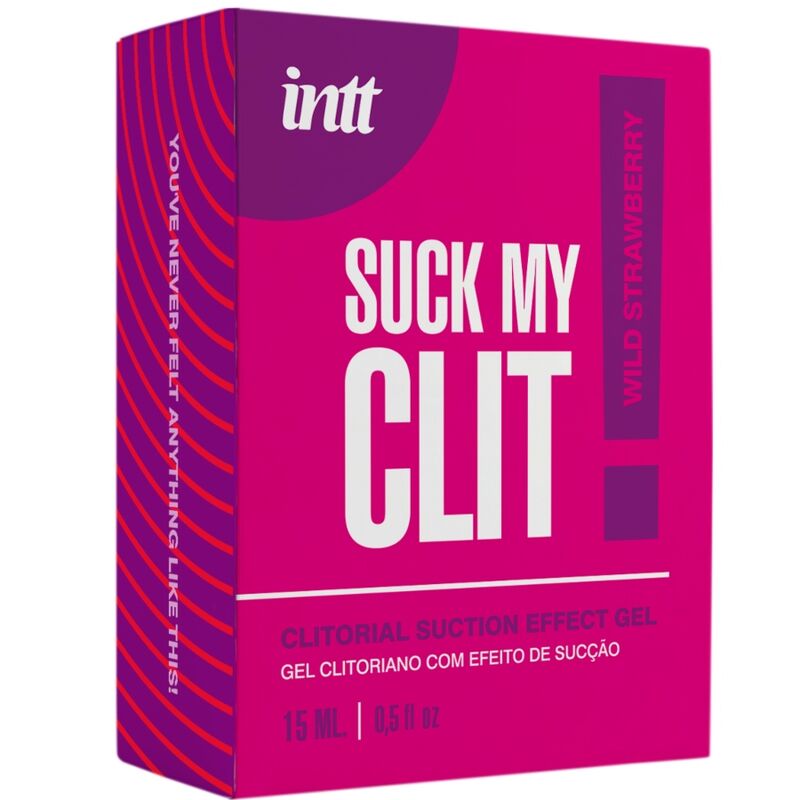 INTT - SUCK MY CLIT GEL EFFETTO ASPIRAZIONE FRAGOLA SELVAGGIA 15 ML - INTT FOR HER | Lingerie Harness Boutique