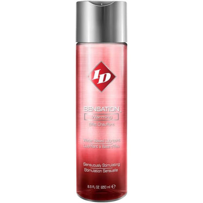 ID SENSATION - LUBRIFICANTE A BASE ACQUA CON EFFETTO CALORE 250 ML - ID SENSATION | Lingerie Harness Boutique
