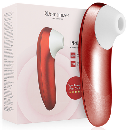 WOMANIZER - STIMOLATORE CLITORIDEO PRO VIBRANTE BORDEAUX - WOMANIZER | Lingerie Harness Boutique
