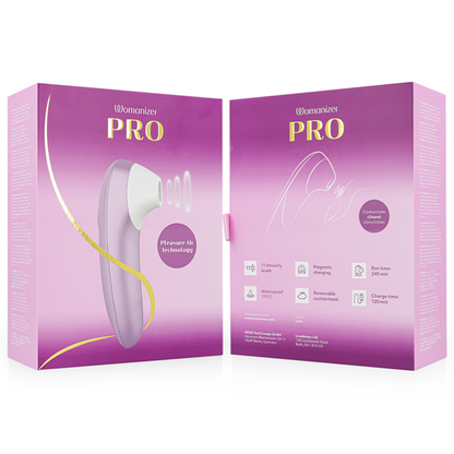 WOMANIZER - STIMOLATORE CLITORIDEO PRO VIBRANTE LILLA - WOMANIZER | Lingerie Harness Boutique