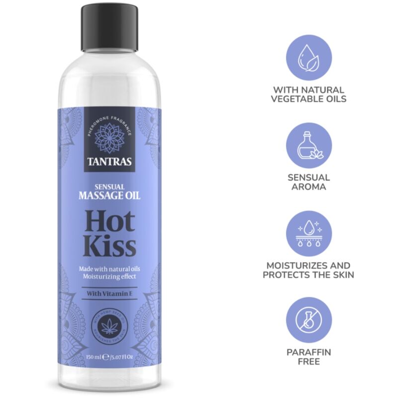 INTIMATELINE - TANTRAS LOVE OIL OLIO DA MASSAGGIO BACIO CALDO 150 ML - INTIMATELINE INTIMATELINE | Lingerie Harness Boutique