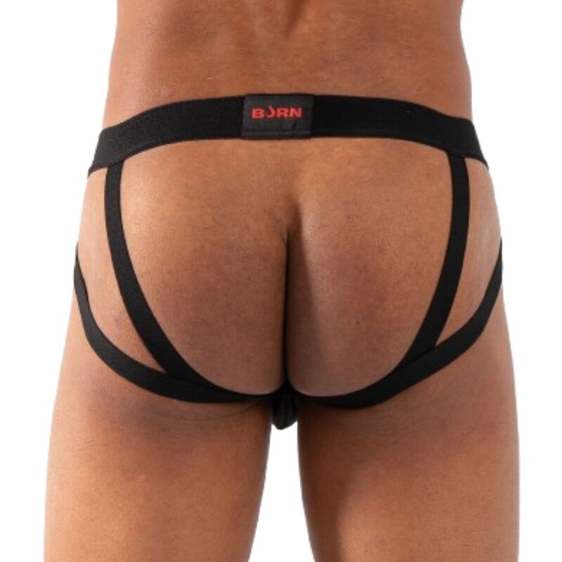 BURN - 011 DOUBLE BLACK JOCK S - BURN | Lingerie Harness Boutique