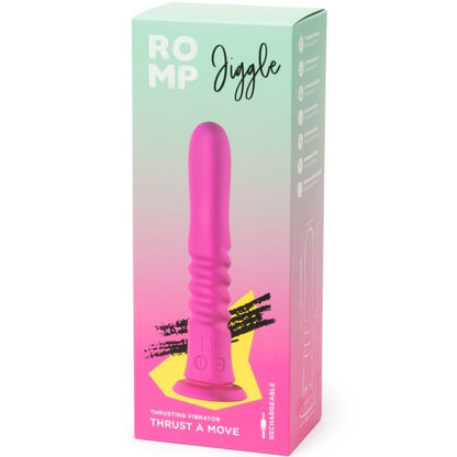 ROMP - JIGGLE VIBRATORE SU E GIÙ CON VENTOSA ROSA - ROMP | Lingerie Harness Boutique