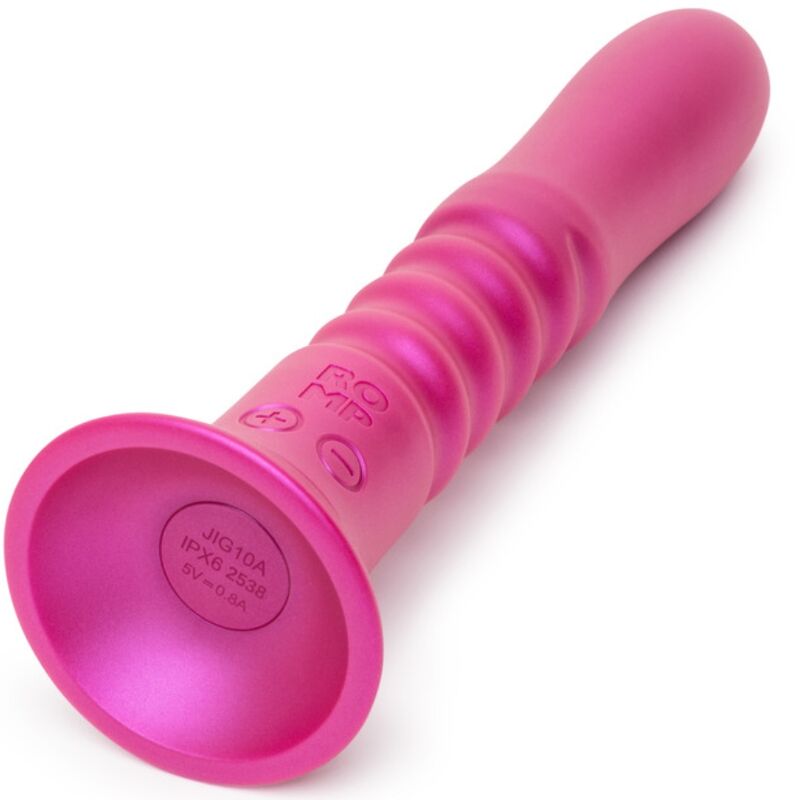 ROMP - JIGGLE VIBRATORE SU E GIÙ CON VENTOSA ROSA - ROMP | Lingerie Harness Boutique