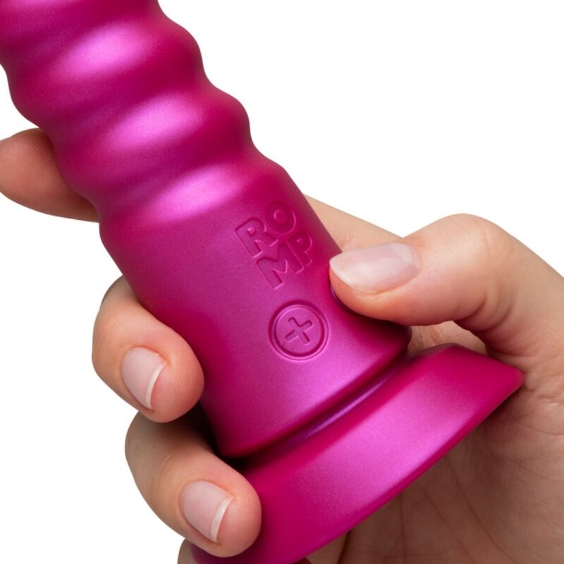 ROMP - JIGGLE VIBRATORE SU E GIÙ CON VENTOSA ROSA - ROMP | Lingerie Harness Boutique