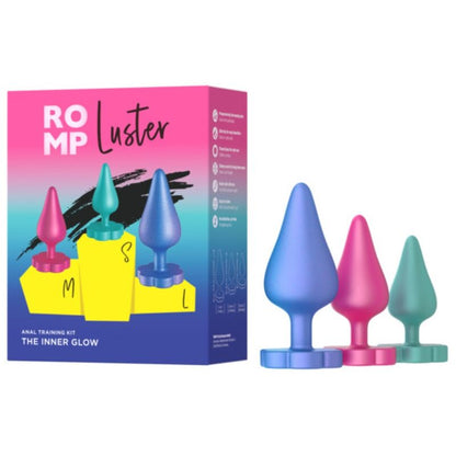 ROMP - KIT PER ALLENAMENTO ANALE LUSTER S/M/L CON BASE A FORMA DI FIORE - ROMP | Lingerie Harness Boutique