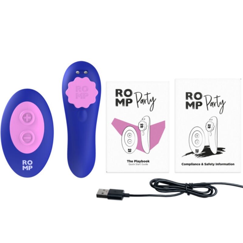 ROMP - Mutandine in silicone magnetiche vibranti per feste con telecomando - ROMP | Lingerie Harness Boutique