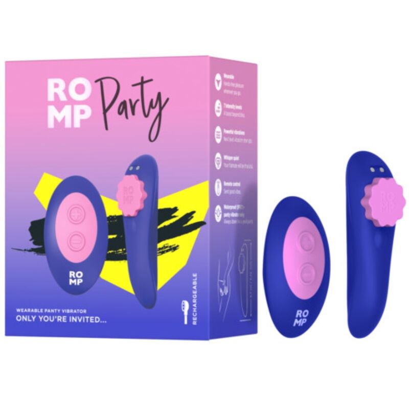 ROMP - Mutandine in silicone magnetiche vibranti per feste con telecomando - ROMP | Lingerie Harness Boutique