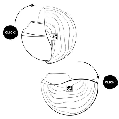 ROMP - SPIN CLITORAL SUCTION ANTITUDE WITH ROTATING OPENING AND CHIUSURE - ROMP | Lingerie Harness Boutique