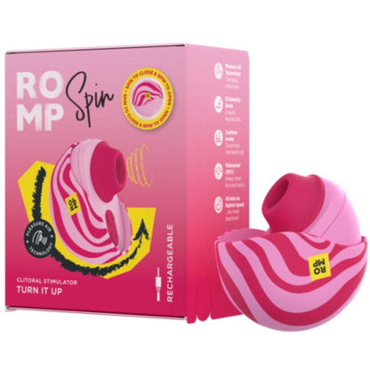 ROMP - SPIN CLITORAL SUCTION ANTITUDE WITH ROTATING OPENING AND CHIUSURE - ROMP | Lingerie Harness Boutique
