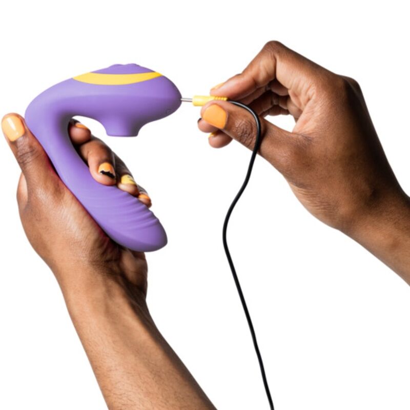 ROMP - REVERB STIMOLATORE DEL PUNTO G E DISPOSITIVO DI ASPIRAZIONE CLITORIDEA REVERB VIOLA - ROMP | Lingerie Harness Boutique