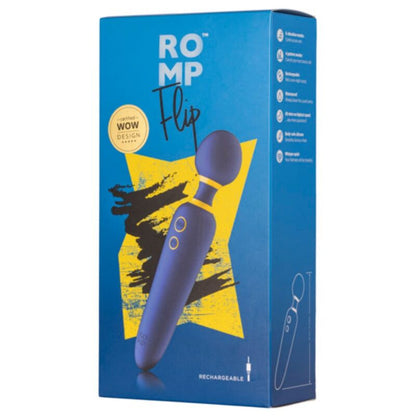 ROMP - FLIP BACCHETTA VIBRANTE SILENZIOSA 10 MODALITÀ BLU - ROMP | Lingerie Harness Boutique