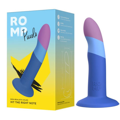 ROMP - DILDO IN SILICONE PICCOLO CON VENTOSA TRICOLORE 14 CM - ROMP | Lingerie Harness Boutique