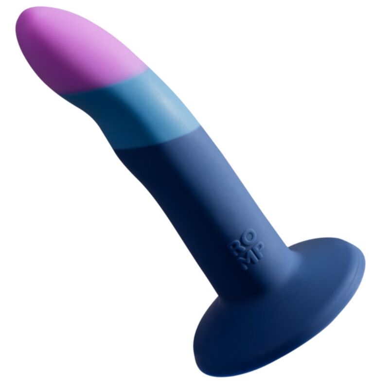 ROMP - DILDO IN SILICONE PICCOLO CON VENTOSA TRICOLORE 14 CM - ROMP | Lingerie Harness Boutique