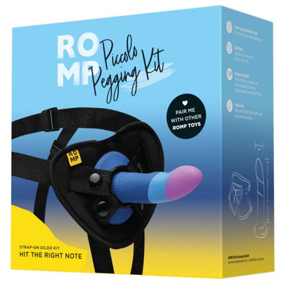 ROMP - DILDO IN SILICONE PICCOLO CON VENTOSA TRICOLORE 14 CM - ROMP | Lingerie Harness Boutique
