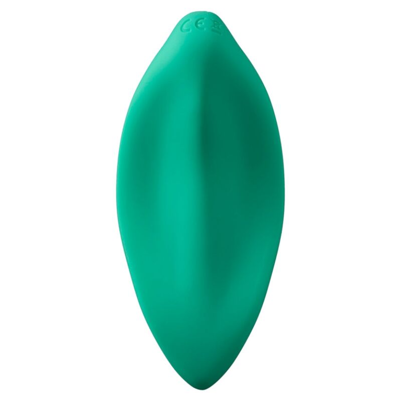 ROMP - VIBRATORE A ONDE STIMOLATORE CLITORIDEO FORMA ERGONOMICA VERDE ACQUA - ROMP | Lingerie Harness Boutique