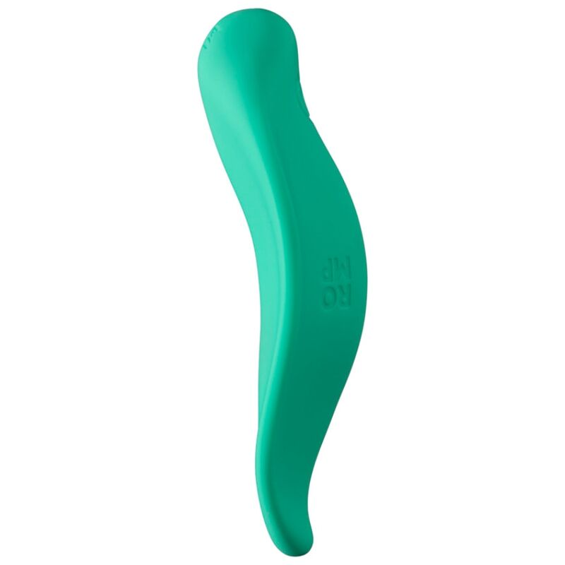 ROMP - VIBRATORE A ONDE STIMOLATORE CLITORIDEO FORMA ERGONOMICA VERDE ACQUA - ROMP | Lingerie Harness Boutique