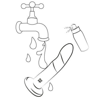 ROMP - DIZI DILDO IN SILICONE CON VENTOSA TRICOLORE 18 CM - ROMP | Lingerie Harness Boutique