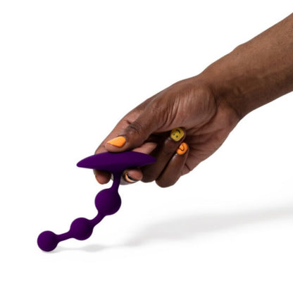 ROMP - AMP PERLE ANALALI IN SILICONE FLESSIBILE VIOLA 12,5 CM VIOLA - ROMP | Lingerie Harness Boutique