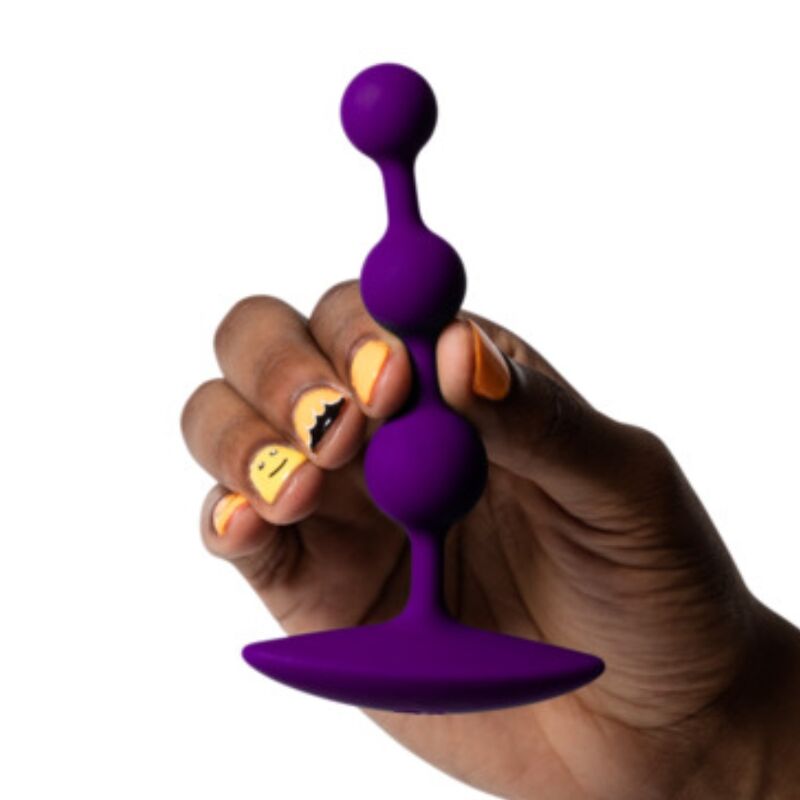 ROMP - AMP PERLE ANALALI IN SILICONE FLESSIBILE VIOLA 12,5 CM VIOLA - ROMP | Lingerie Harness Boutique