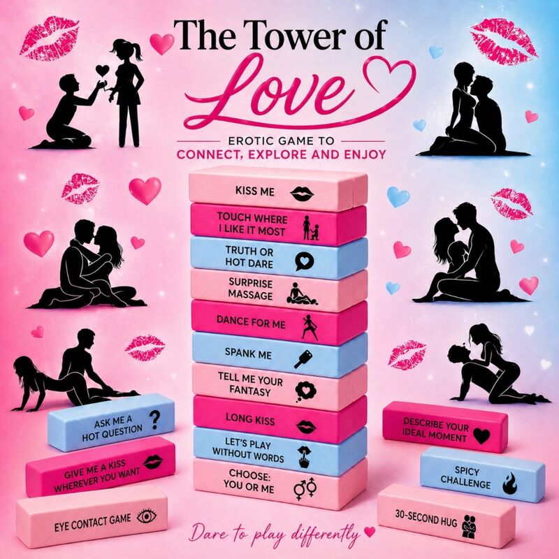 DIABLO PICANTE - LOVE TOWER GAME - VERSIONE INGLESE - DIVERTY SEX | Lingerie Harness Boutique