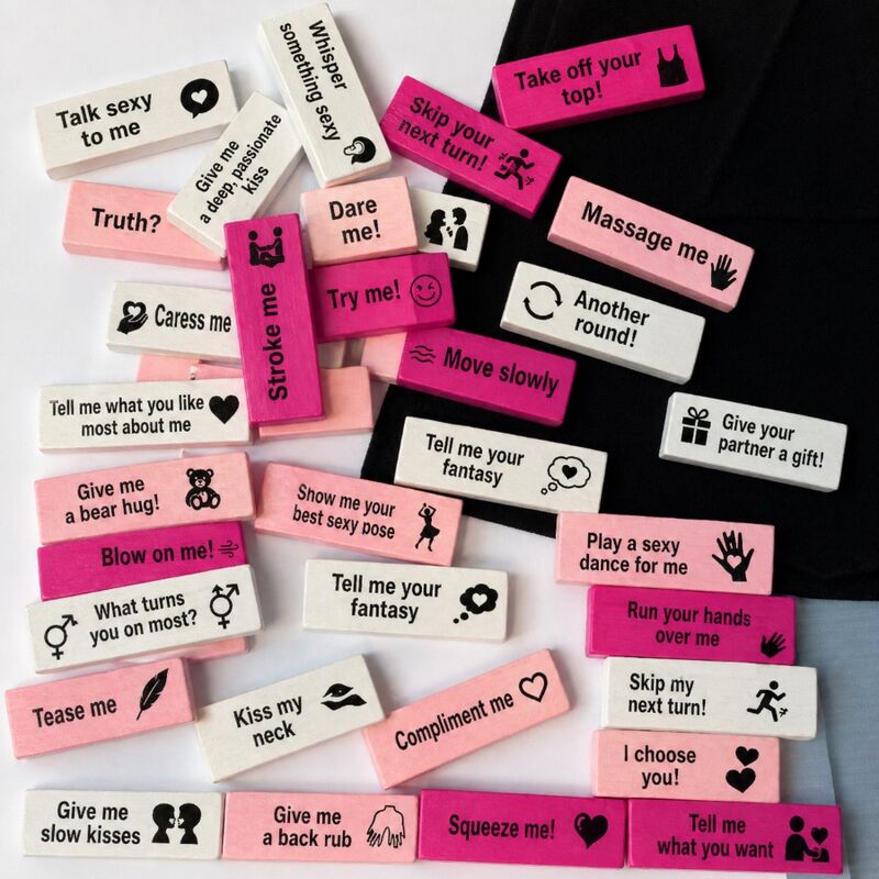DIABLO PICANTE - SACCHETTO DI 16 LOVE BLOCKS - VERSIONE INGLESE - DIVERTY SEX | Lingerie Harness Boutique
