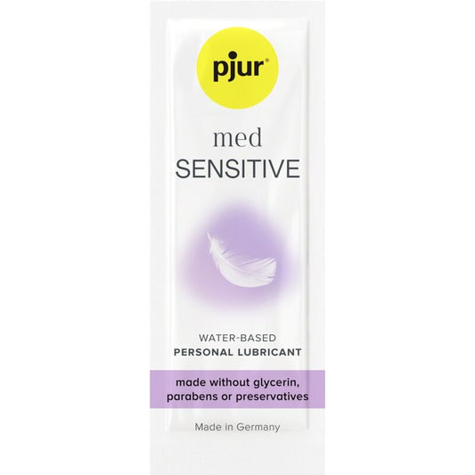 PJUR - MED SENSITIVE GLIDE LUBRIFICANTE A BASE ACQUA 2 ML - PJUR | Lingerie Harness Boutique