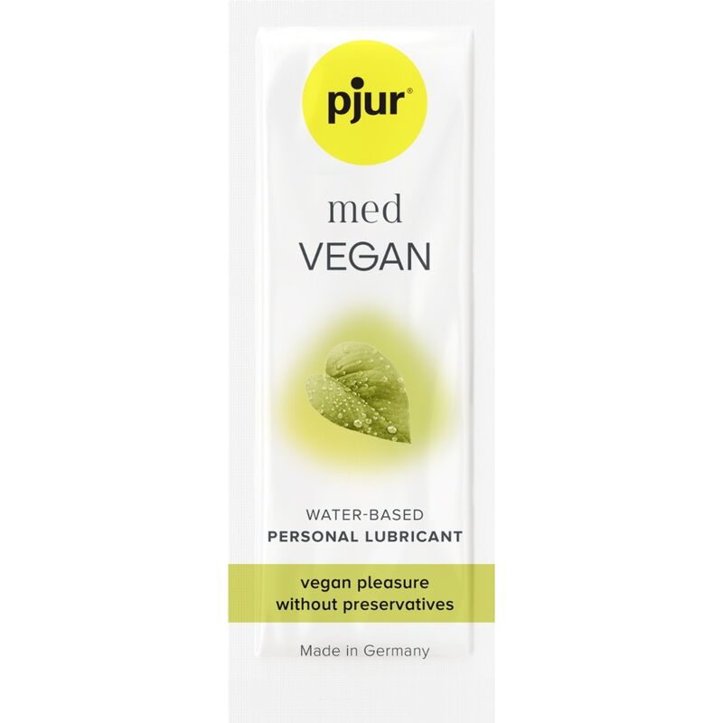 PJUR - MED VEGAN GLIDE LUBRIFICANTE A BASE ACQUA 2 ML - PJUR | Lingerie Harness Boutique