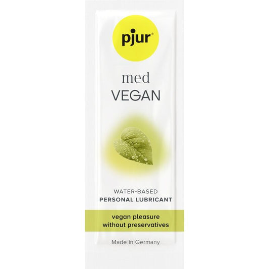 PJUR - MED VEGAN GLIDE LUBRIFICANTE A BASE ACQUA 2 ML - PJUR | Lingerie Harness Boutique