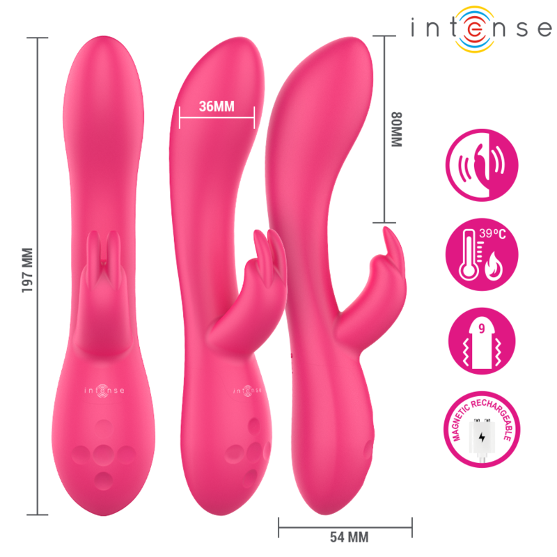 INTENSE - STIMOLATORE TAMMY RABBIT CON CALORE - INTENSE HIGH TECH | Lingerie Harness Boutique