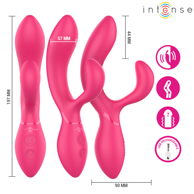 INTENSE - CHARLY STIMOLATORE VIBRANTE ARTICOLATO - INTENSE HIGH TECH | Lingerie Harness Boutique