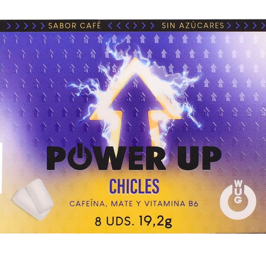 WUG POWER UP – GOMME DA MASTICARE FUNZIONALI AL GUSTO DI CAFFEINA E CAFFÈ MATE, 8 PEZZI - WUG GUM | Lingerie Harness Boutique
