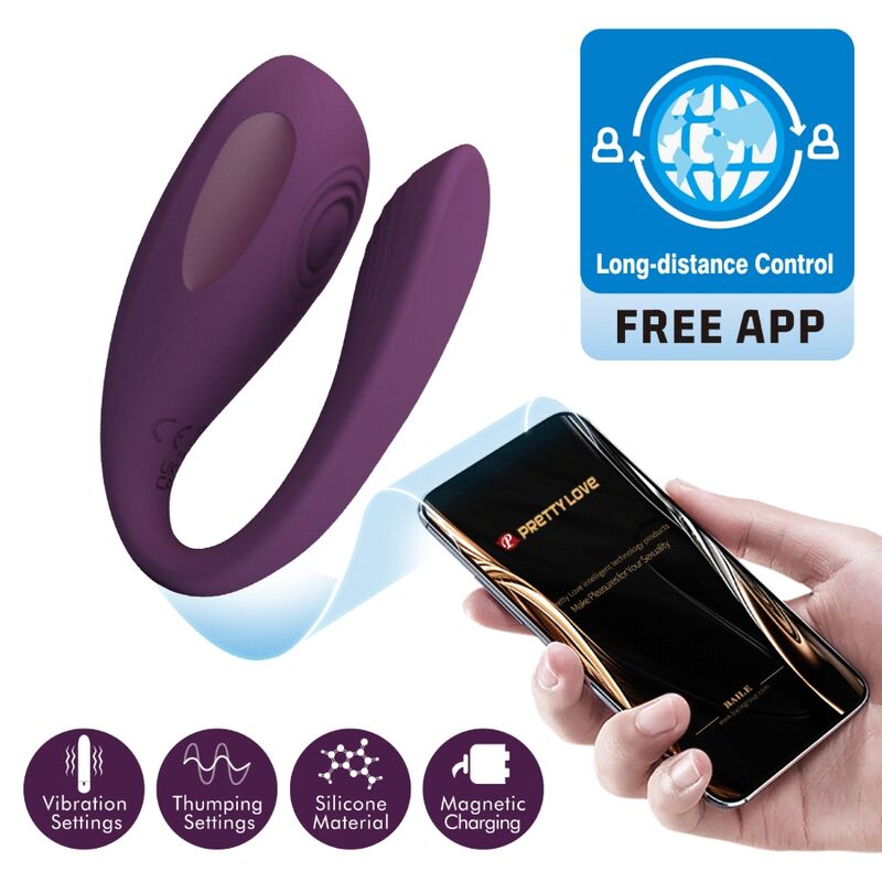 PRETTY LOVE - AARI MASSAGGIATORE CLITORIDEO VIOLA APP GRATUITA - PRETTY LOVE | Lingerie Harness Boutique