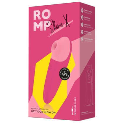 ROMP - SHINE X ASPIRAZIONE CLITORIDEA 10 LIVELLI ROSA - ROMP | Lingerie Harness Boutique