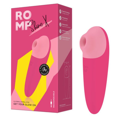 ROMP - SHINE X ASPIRAZIONE CLITORIDEA 10 LIVELLI ROSA - ROMP | Lingerie Harness Boutique