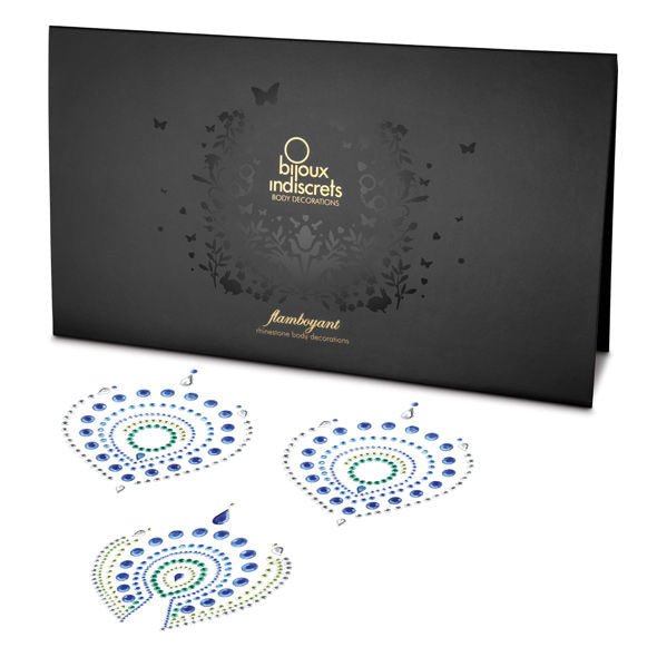 BIJOUX - INDISCRETI FLAMBOYANT BLU&VERDE - BIJOUX DESIRE METALLIQUE | Lingerie Harness Boutique