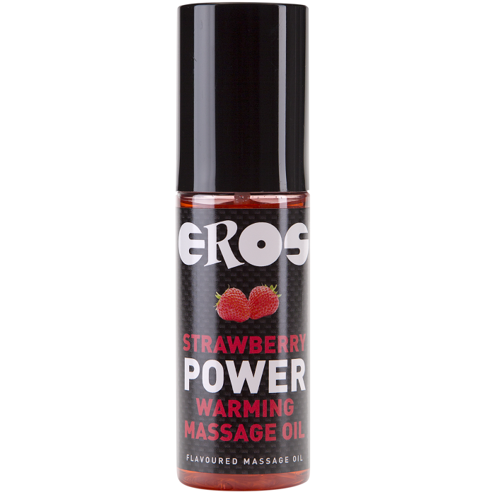 OLIO DA MASSAGGIO RISCALDANTE EROS FRAGOLA - EROS POWER LINE | Lingerie Harness Boutique