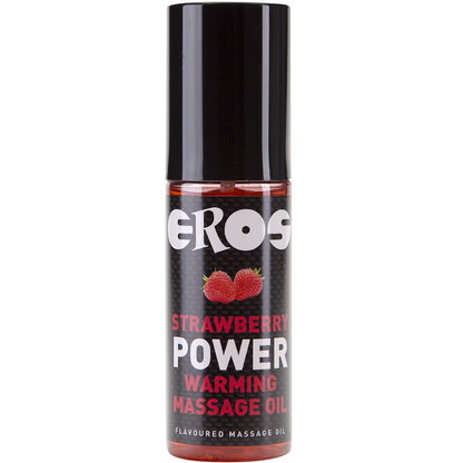 OLIO DA MASSAGGIO RISCALDANTE EROS FRAGOLA - EROS POWER LINE | Lingerie Harness Boutique
