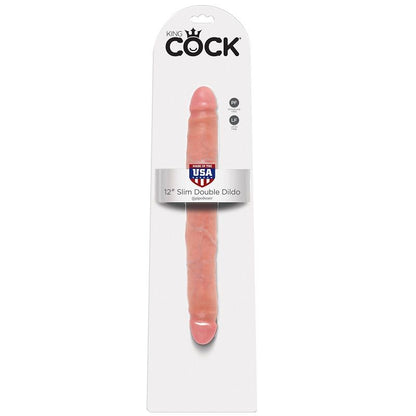 KING COCK - DOPPIO DILDO SOTTILE 30 CM - KING COCK | Lingerie Harness Boutique