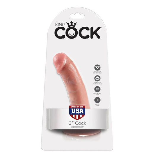 KING COCK - 6 FLESH DILDOS 15.2 CM