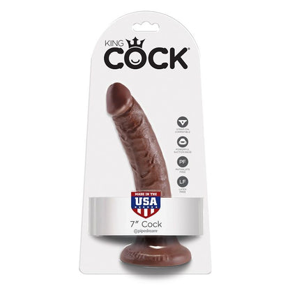 KING COCK - 7 DILDO CIOCCOLATO 17.8 CM - KING COCK | Lingerie Harness Boutique