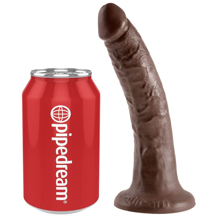 KING COCK - 7 CHOCOLATE DILDOS 17.8 CM