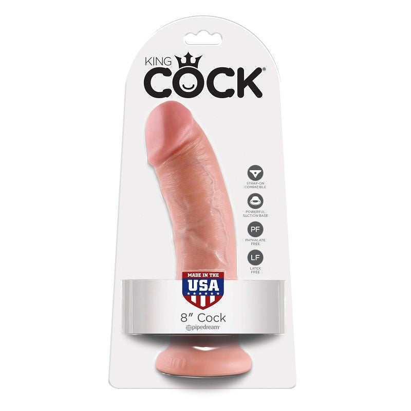 KING COCK - 8 DILDO FLESH 20.3 CM - KING COCK | Lingerie Harness Boutique