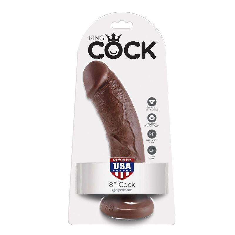 KING COCK - 8 BROWN DILDOS 20.3 CM