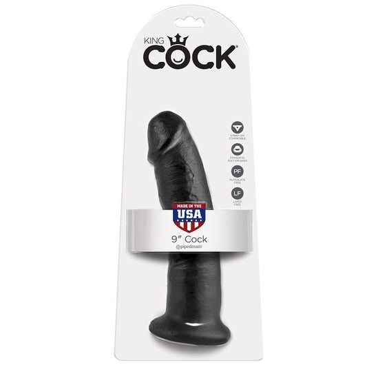 KING COCK - 9 BLACK DILDOS 22.9 CM