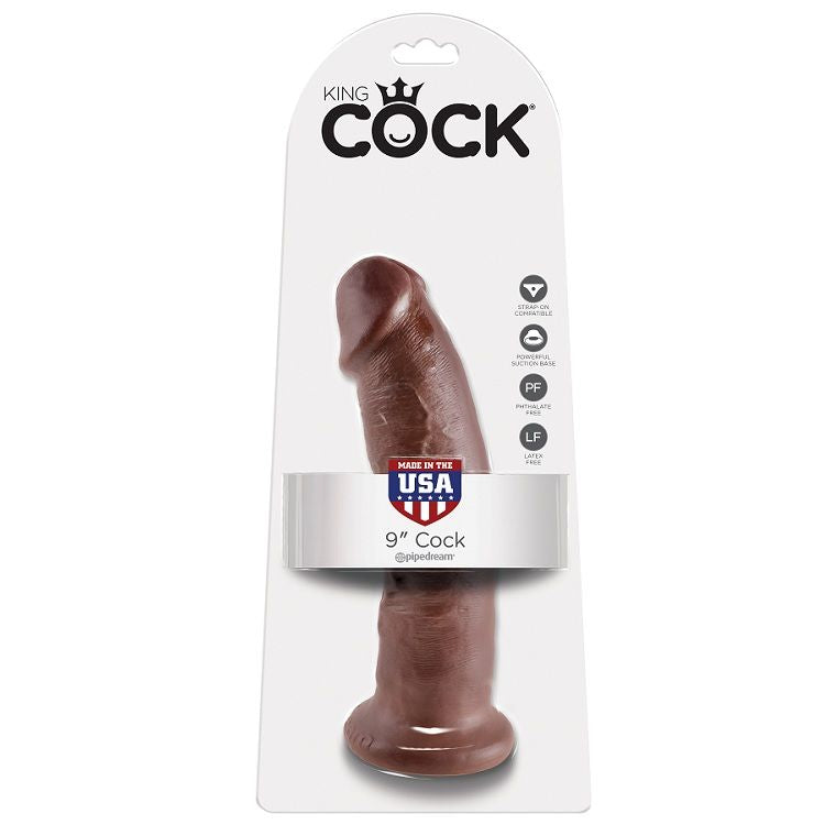 KING COCK - 9 DILDO MARRONE 22.9 CM - KING COCK | Lingerie Harness Boutique