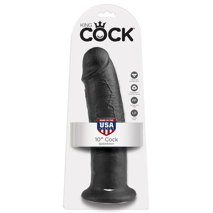 KING COCK - 10 BLACK DILDOS 25 CM