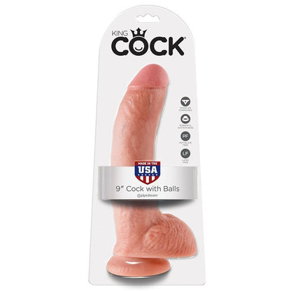 KING COCK - 9 DILDO FLESH CON SFERE 22.9 CM - KING COCK | Lingerie Harness Boutique