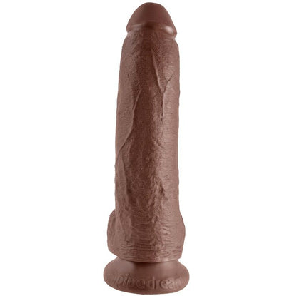 KING COCK - 9 BROWN DILDOS WITH BALLS 22.9 CM